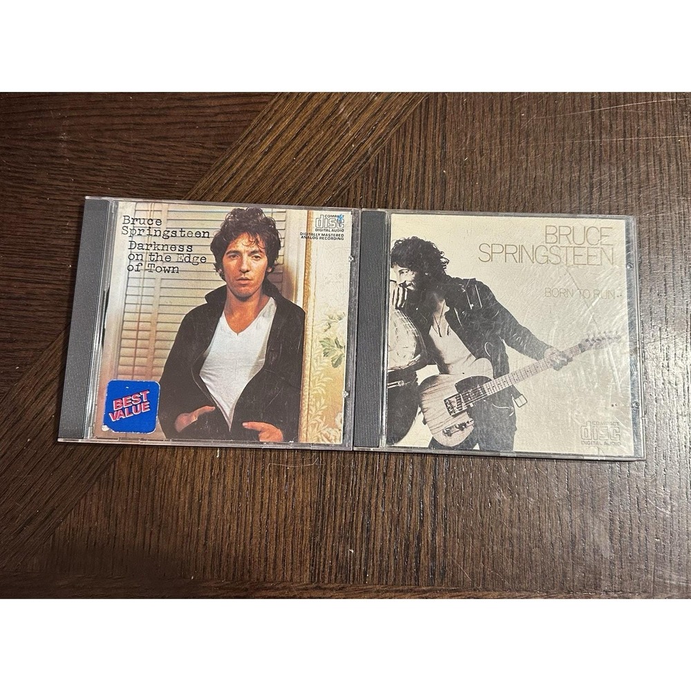 Bruce Springsteen Left T Of 2 CDs Born To‎ Run, Darkness On The Edge Of Town 78'